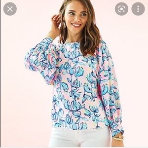 Lilly Puliter Maisel silk long sleeve blouse